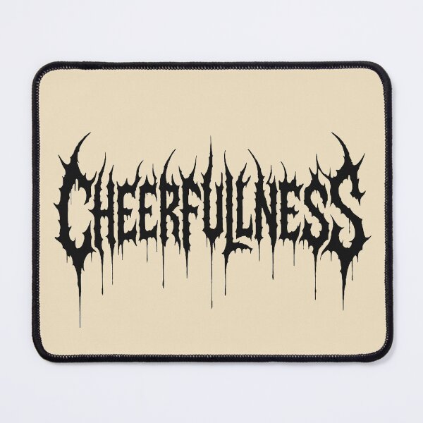 Item preview, Cheerfulness - Black Gothic Lettering designed and sold by Unique-moments.