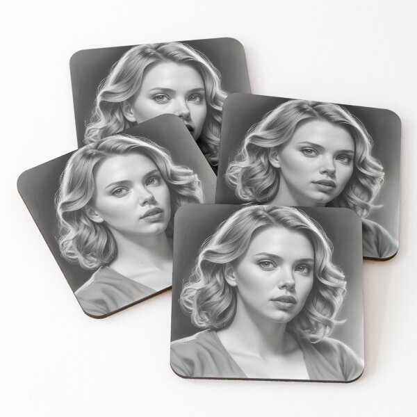 Item preview, Scarlett Johansson designed and sold by WorldofCharcoal.