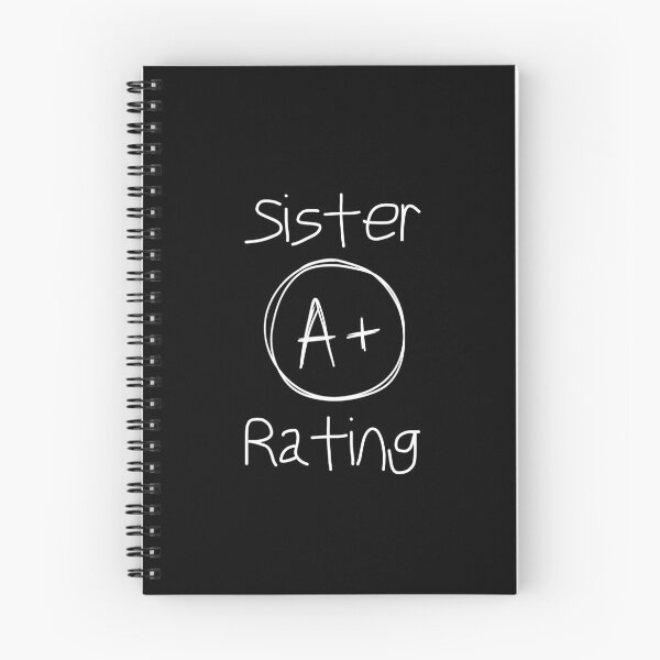 Item preview, Sister A+ Rating Shirt, Funny Sister Shirt designed and sold by Sleepy Cat Design.