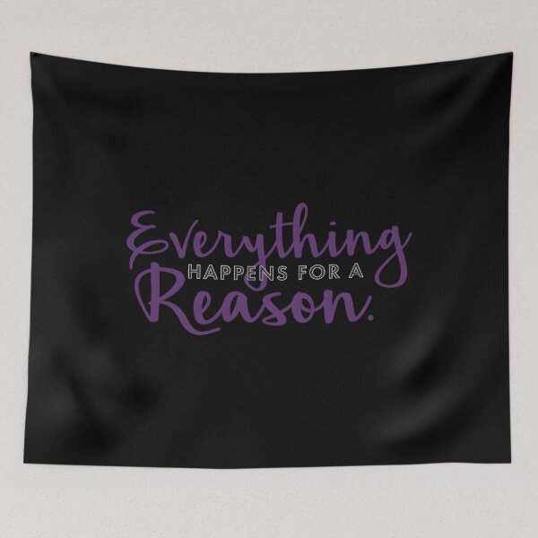 Item preview, Everything Happens for a Reason Minimal Quote designed and sold by MariaQHernandez.
