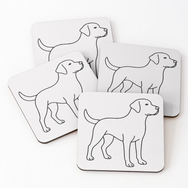 Item preview, Labrador outline – minimalist dog design designed and sold by Unique-moments.