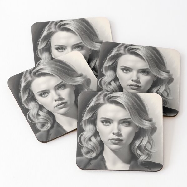 Item preview, Scarlett Johansson designed and sold by WorldofCharcoal.
