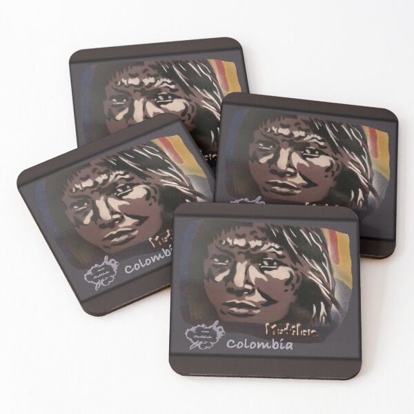 Item preview, Portrait of a Motilon Indian from Colombia designed and sold by marysfarbklecks.
