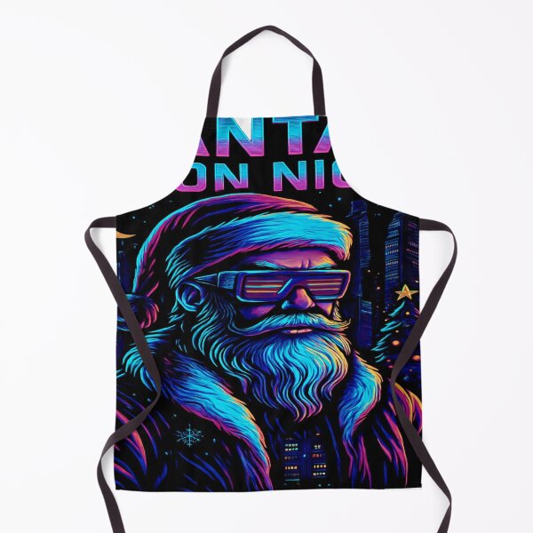 Item preview, Cyberpunk Christmas – Futuristic Santa Design designed and sold by Print4verse.