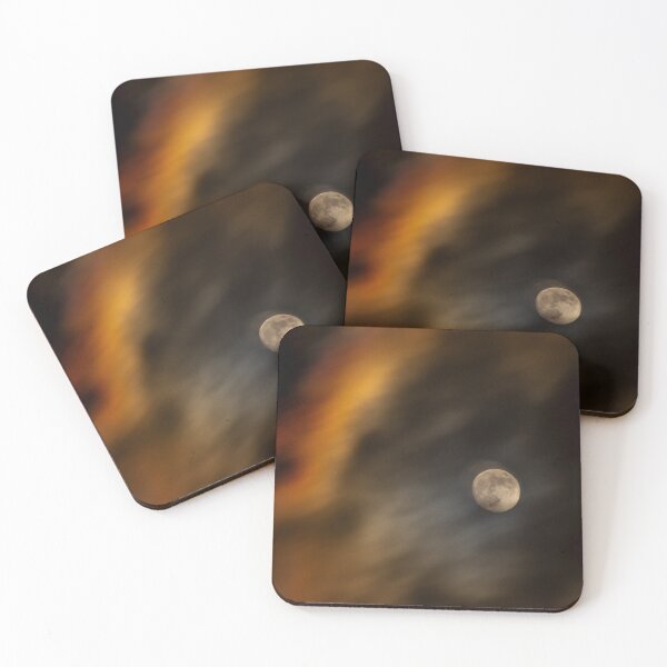 Item preview, Fullmoon with colorful sky designed and sold by ankarsundfoto.