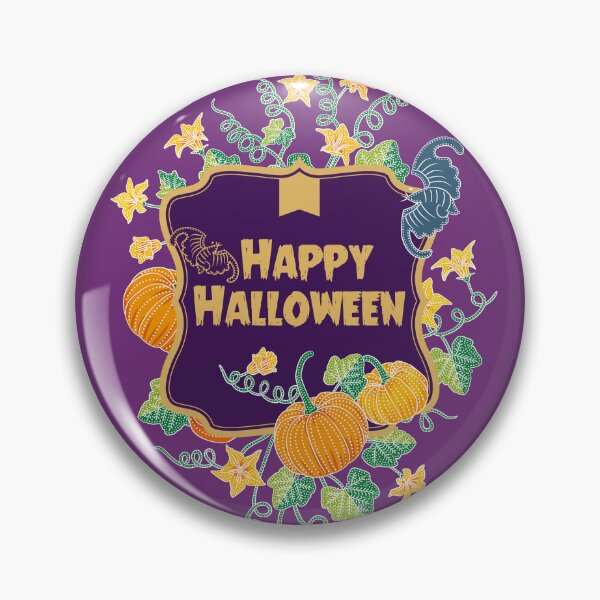 Item preview, Halloween Greeting with Nyonya Batik Pumpkin designed and sold by YoungLWorkshop.
