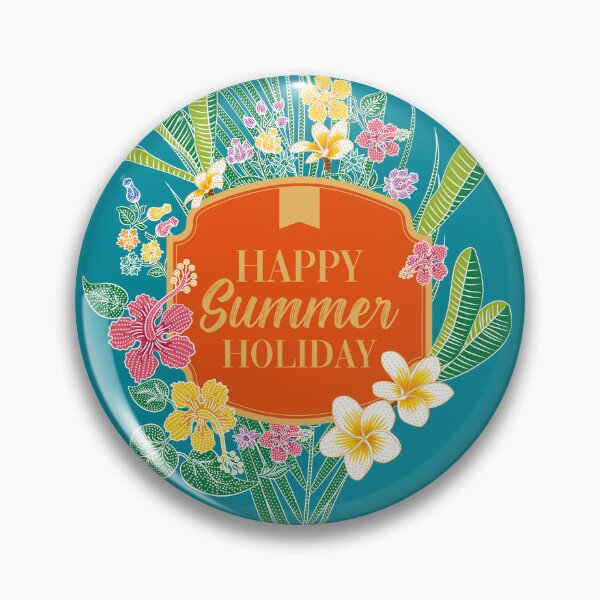 Item preview, Happy Summer Holiday Greeting With Nyonya Batik designed and sold by YoungLWorkshop.