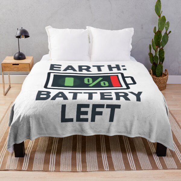 Item preview, Earth: 1% Battery Left designed and sold by WearTheArtx.