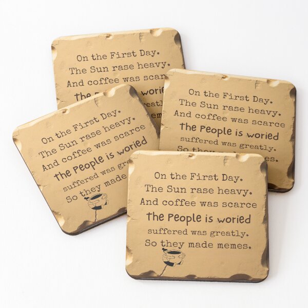 Item preview, coffee and a stone book designed and sold by JanChryzostom.