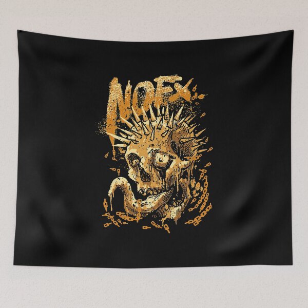 Item preview, Nofx Band Merch Skull  designed and sold by Thethreestoo254.