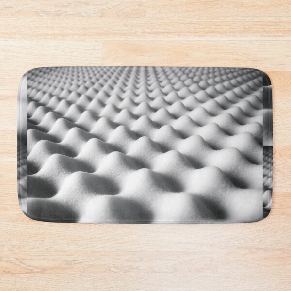 Item preview, White Egg Crate Mattress Foam Texture - Abstract Wavy Sleep Pattern Art designed and sold by SergioMiklos.