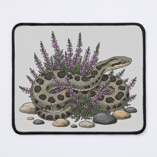 Item preview, Adder in Heather Vintage Snake Artwork designed and sold by BirdsnStuff.