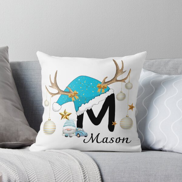 Item preview, Christmas Letter M with Name MASON – Kids And Family Personalized Gift designed and sold by NaroniDesign.