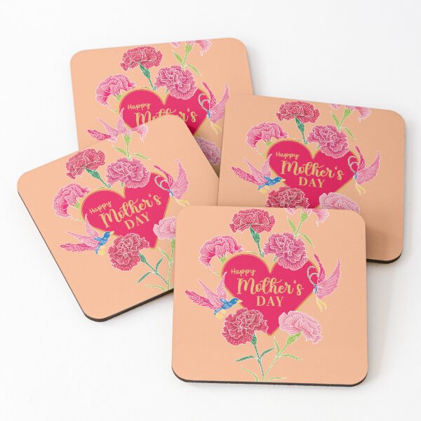 Item preview, Mother's Day Greeting With Batik Carnation Pattern designed and sold by YoungLWorkshop.