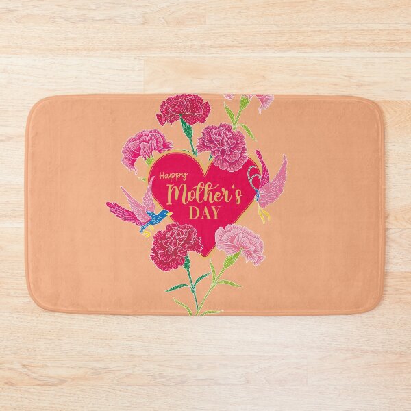 Item preview, Mother's Day Greeting With Batik Carnation Pattern designed and sold by YoungLWorkshop.