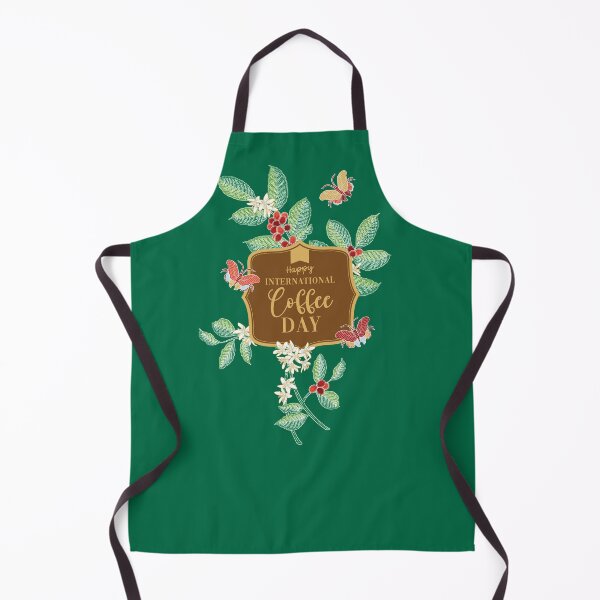 Item preview, World Coffee Day Greeting with Batik Pattern designed and sold by YoungLWorkshop.