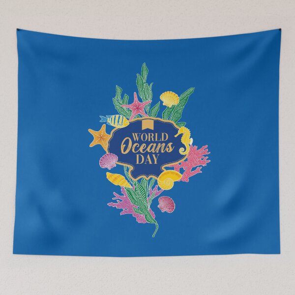 Item preview, World Oceans Day Geeting with Batik designed and sold by YoungLWorkshop.