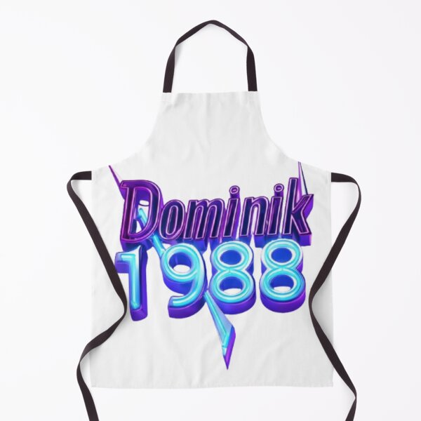 Item preview, Dominik 1988 – Electric Neon Blue designed and sold by AlexLineArt.