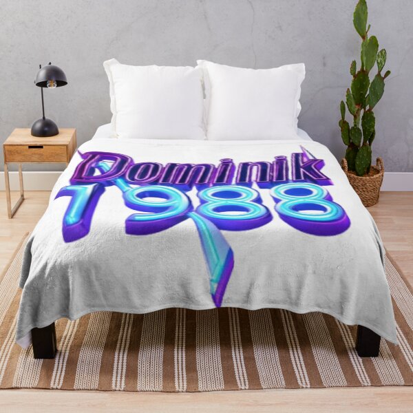 Item preview, Dominik 1988 – Electric Neon Blue designed and sold by AlexLineArt.