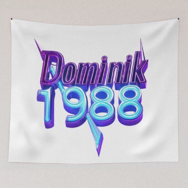 Artikelvorschau, Dominik 1988 – Elektrisches Neonblau entworfen und verkauft von AlexLineArt.