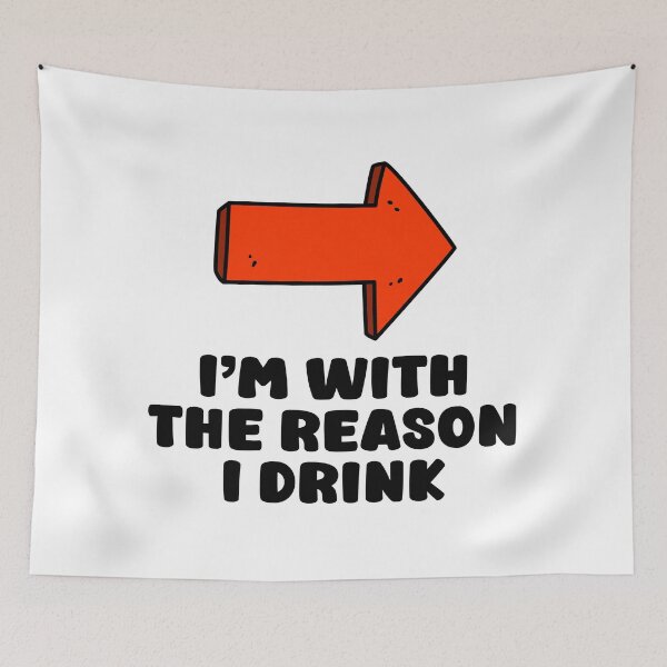 Item preview, Im with the reason I drink designed and sold by TeeCodes.