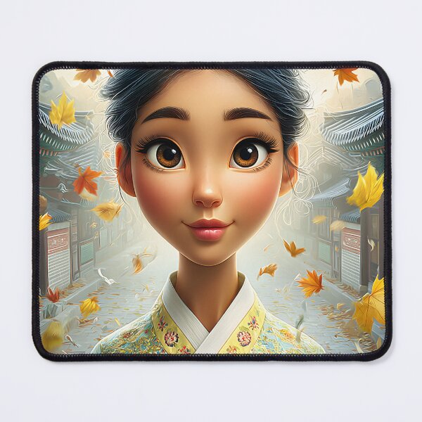 Item preview, Enchanting Autumn Portrait in Traditional Attire designed and sold by Artessie.