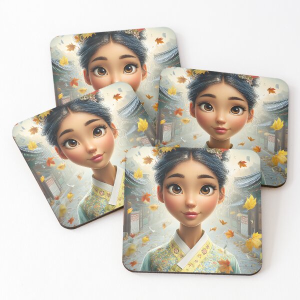 Item preview, Enchanting Autumn Portrait in Traditional Attire designed and sold by Artessie.