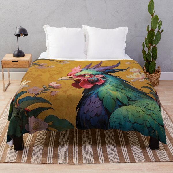 Item preview, Majestic Rooster of Blossoms designed and sold by KiraChie.