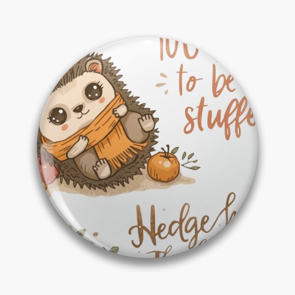 Item preview, Too Cute to Be Stuffed – Hedgehog Autumn Illustration designed and sold by ShirtHatch.