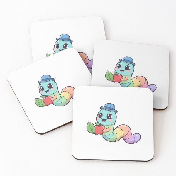 Item preview, Super Happy Green Worm - Cute Cartoon Garden Buddy designed and sold by ToonyTeez.