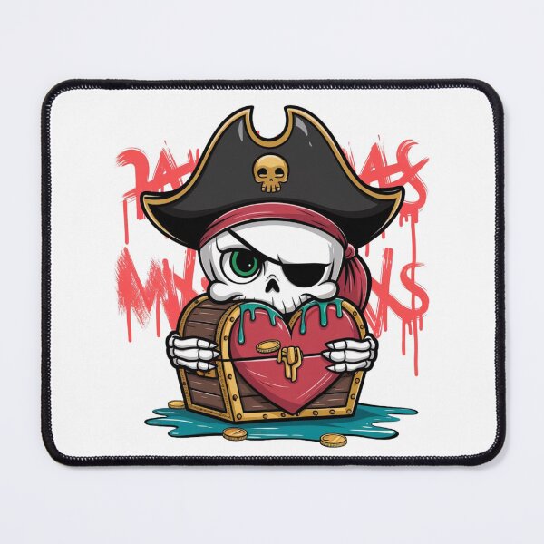 Item preview, Pirate Skull with Treasure Heart designed and sold by WeranovDesign.