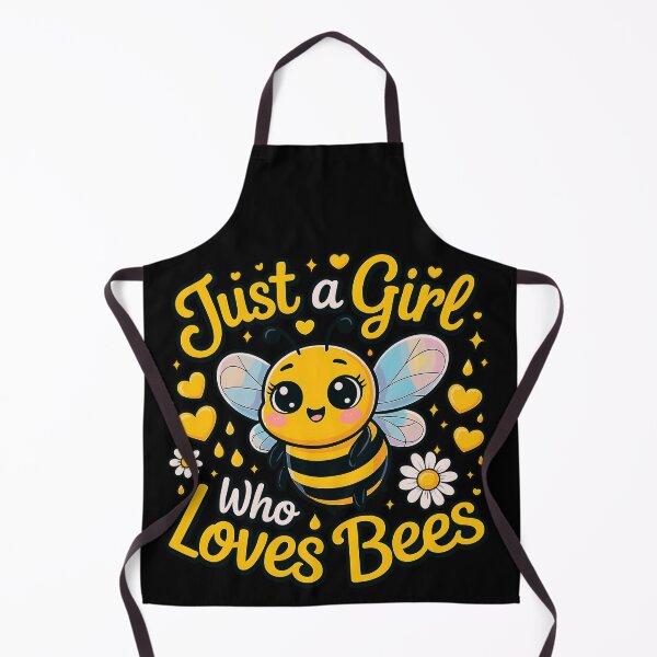 Item preview, Cute Girl Who Loves Bees Art designed and sold by designleon19.