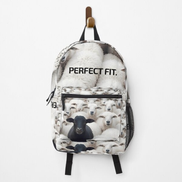 Item preview, "Perfect Fit" Black Sheep - Funny Ironic Quote | Non-Conformist Individualism Art designed and sold by SergioMiklos.