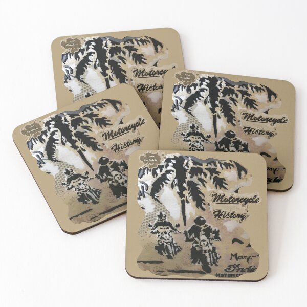 Item preview, Two motocross riders ride through the desert designed and sold by marysfarbklecks.