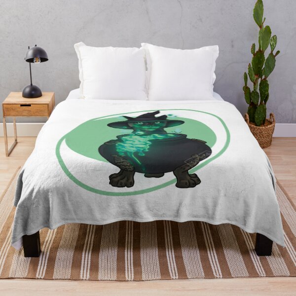Item preview, Cauldron Cat Oriental Shorthair Sticker – Witchy Halloween Cat Art designed and sold by Made-by-Anxiety.