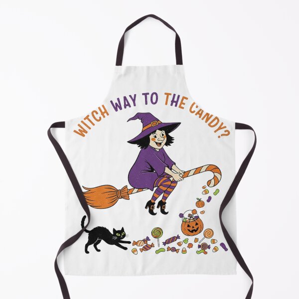 Item preview, Witch Way to the Candy? Cute Halloween Witch T-Shirt Design designed and sold by Sushikidsntod.