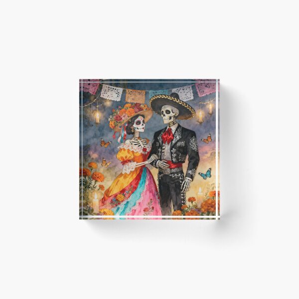 Item preview, Catrina and Mexican Charro, Dia de los Muertos, Mexico. designed and sold by SoniaSarkali.