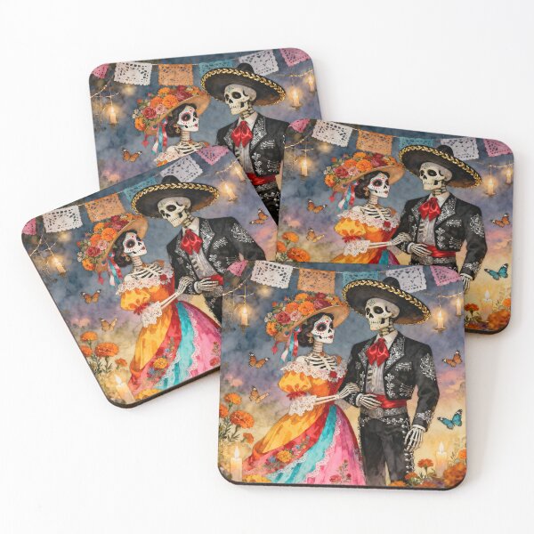Item preview, Catrina and Mexican Charro, Dia de los Muertos, Mexico. designed and sold by SoniaSarkali.