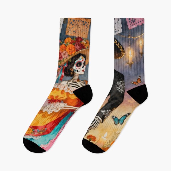 Item preview, Catrina and Mexican Charro, Dia de los Muertos, Mexico. designed and sold by SoniaSarkali.