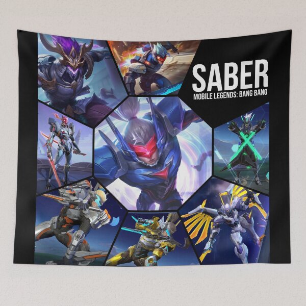 Item preview, Mobile Legends: Saber Merchandise(not for white products) designed and sold by RandomlyPopUps.