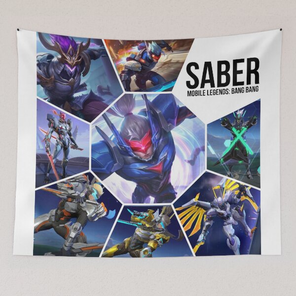 Item preview, Mobile Legends: Saber Merchandise(not for black products) designed and sold by RandomlyPopUps.