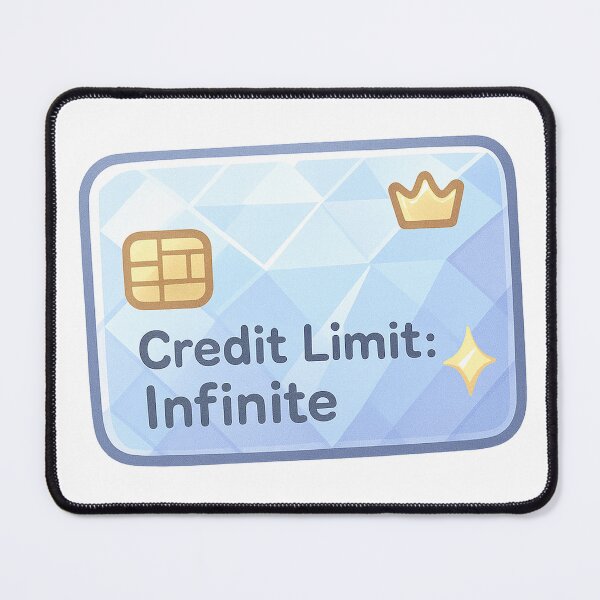 Item preview, Diamond Credit Card Charm Sticker | Credit Limit Infinite | Kawaii Money Card | Money Sticker designed and sold by HerDreamCodes.