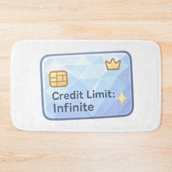 Item preview, Diamond Credit Card Charm Sticker | Credit Limit Infinite | Kawaii Money Card | Money Sticker designed and sold by HerDreamCodes.