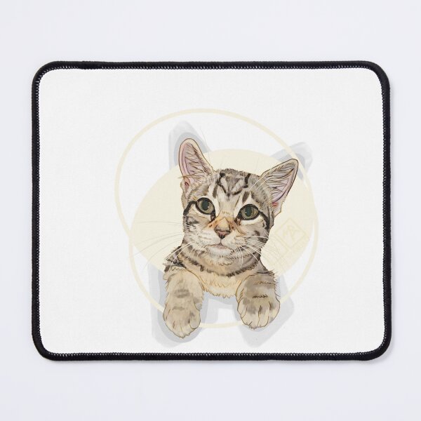 Item preview, ? Dill the Shy Herb Kitten – Slow Blink Love Cat Sticker ? designed and sold by Made-by-Anxiety.