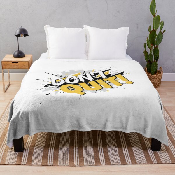 Item preview, Don’t Quit – Motivational Graffiti Design designed and sold by Kavya Art.