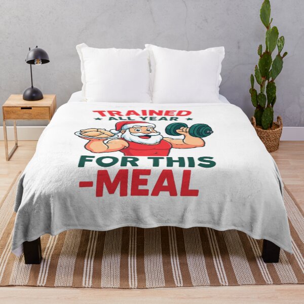 Item preview, Trained All Year for This Meal – Funny Fit Santa Christmas Design designed and sold by SavageTeamArt.
