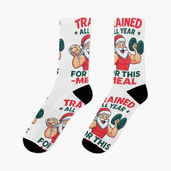 Item preview, Trained All Year for This Meal – Funny Fit Santa Christmas Design designed and sold by SavageTeamArt.
