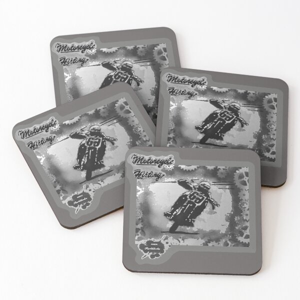 Item preview, Portrait of a motorcycle racer designed and sold by marysfarbklecks.