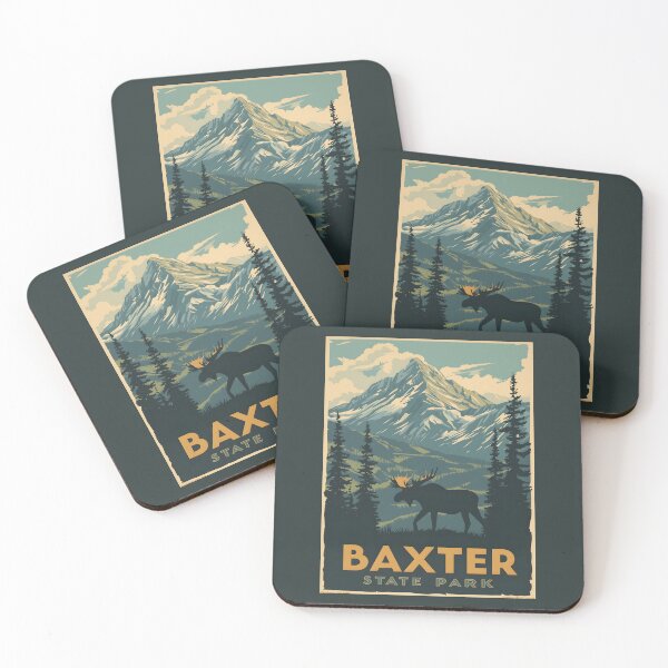 Item preview, Baxter State Park - Maine  designed and sold by GoodOldVintage.
