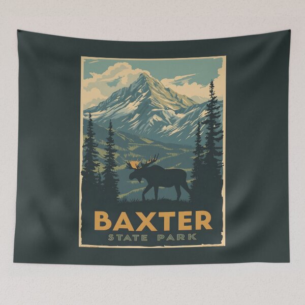 Item preview, Baxter State Park - Maine  designed and sold by GoodOldVintage.